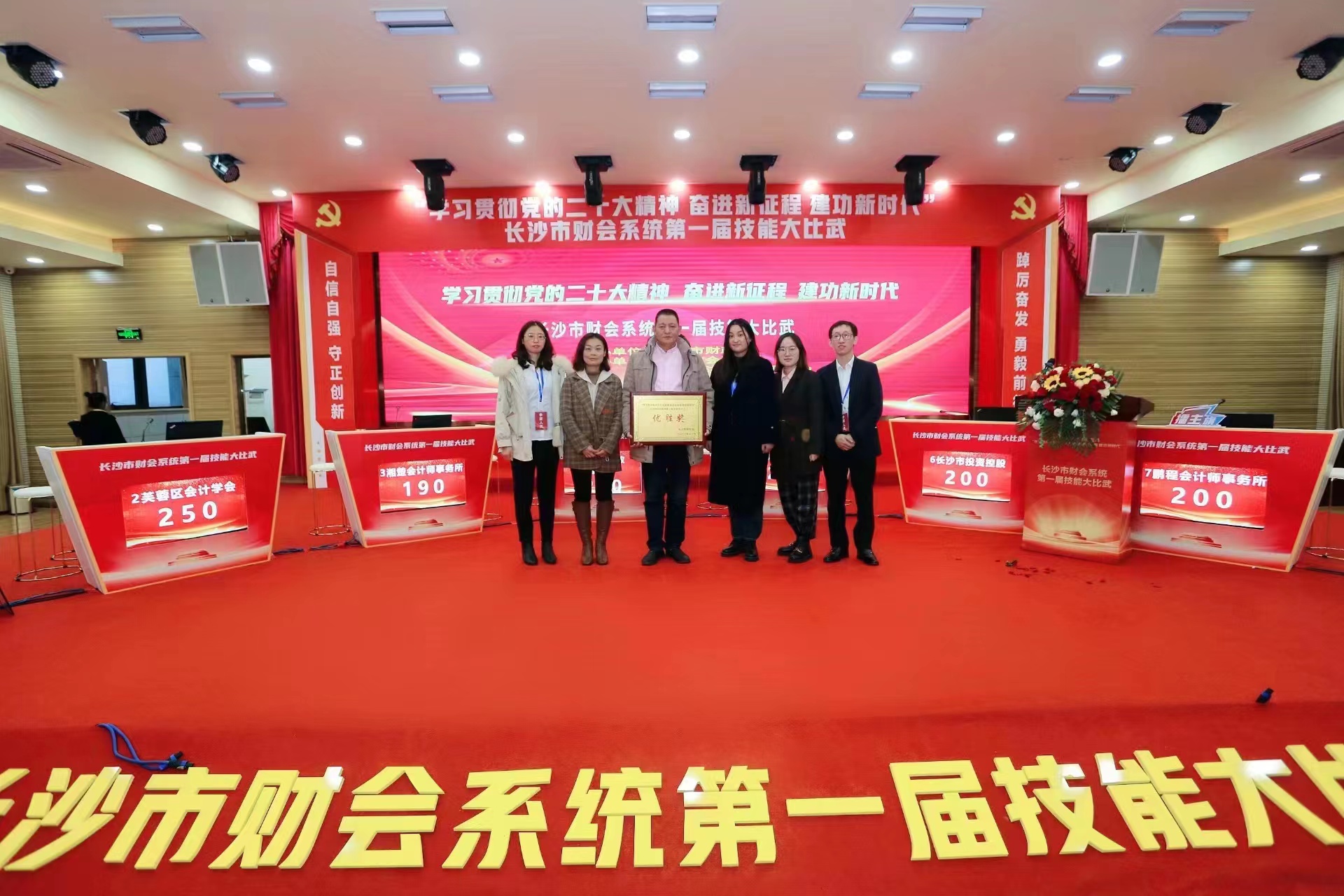 长沙县代理记账行业协会参加长沙市财会系统举行第一届技能大比武活动获得优异成绩